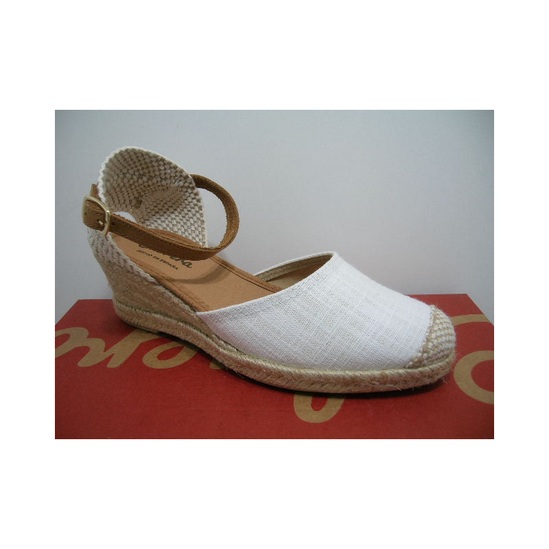 Ztilla yute cuña correa piel  P cerrada Ztilla yute cuña correa piel  P cerrada