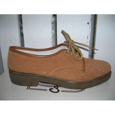 Zto serraje blucher picado piso marron