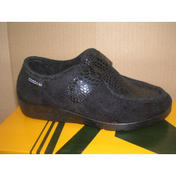 Zilla mujer ante 1 velcro pala charol s