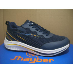 Dept hombre nylon talon rallas amarilla
