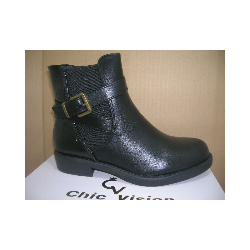 Botín mujer napa correa hebilla elastics