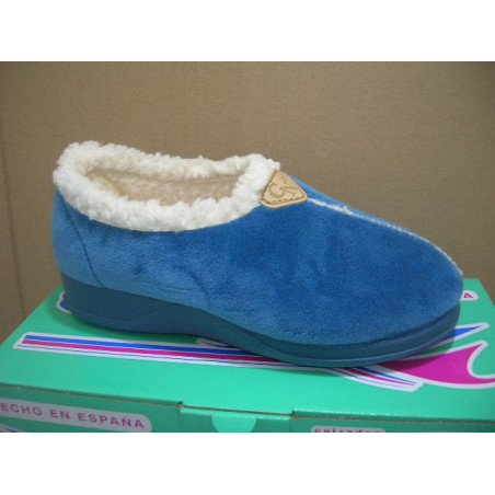 Ztilla cerrada filo borrego costura pala