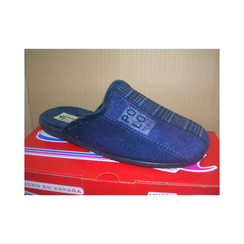 Chinela cab Polo Team mitad cuadros