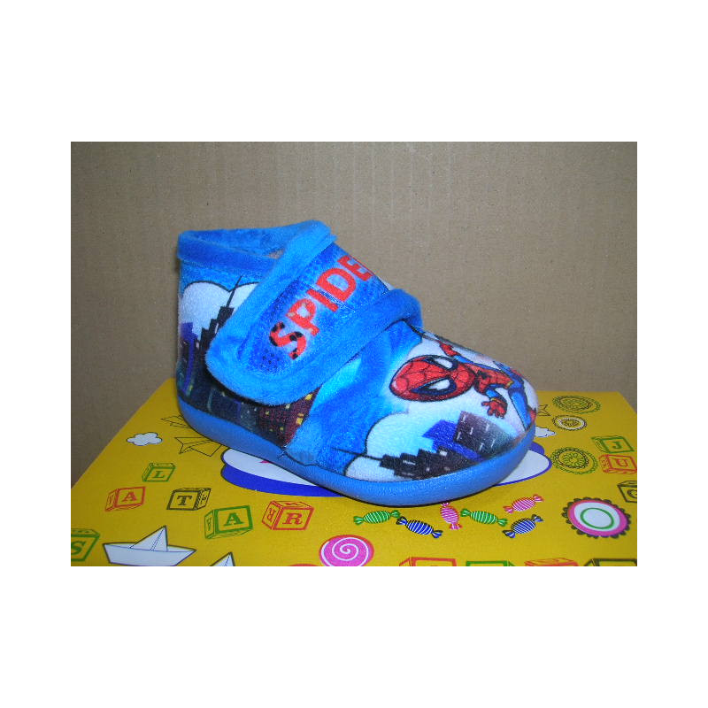 Bota paño 1 velcro spiderman