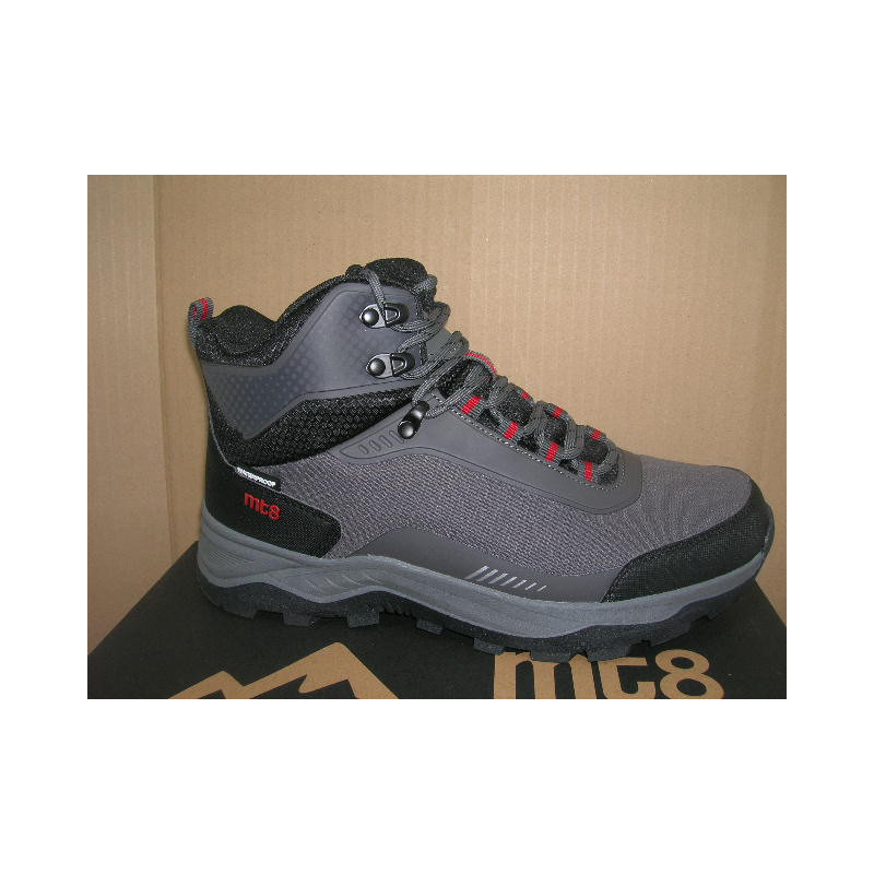 Bota  Treking mt8  talon ad rojo cordone