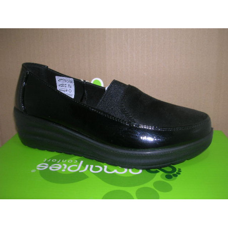 zto mujer pala elastico ante charol cuña