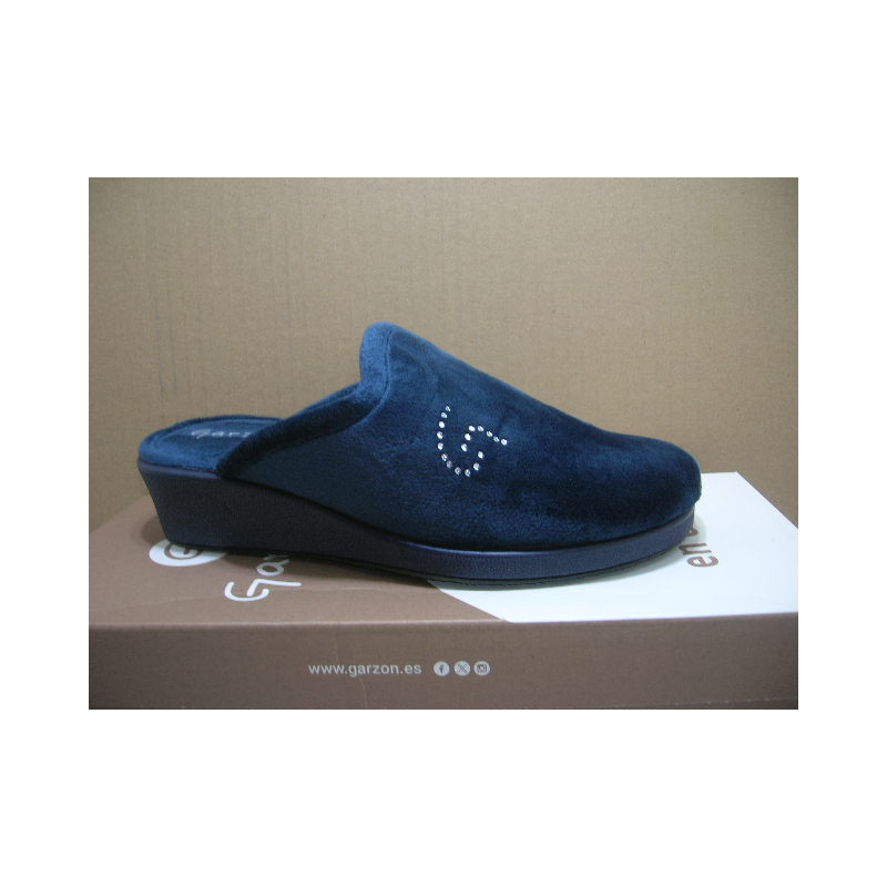 Zueco cuña alta G brillo  garzon