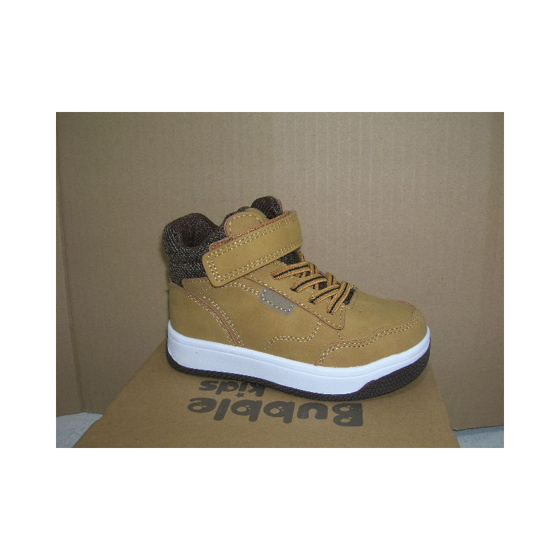 Bota niño piel 1 velcro Bubble