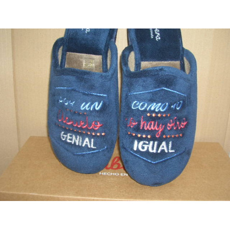 Chinela terciopelo Abuelo Genial