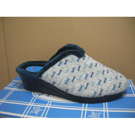 Ztilla zueco Lana raja filo pelo estampd