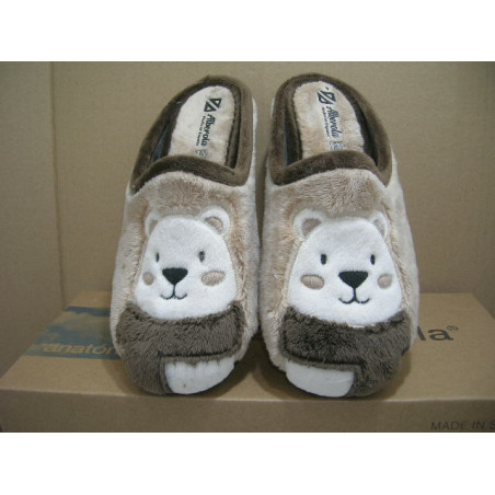 Chinela mujer astrakan pala oso