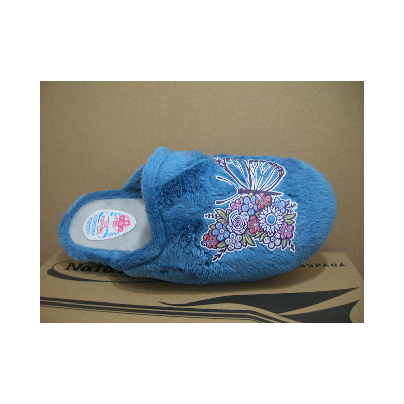 Chinela mujer pala mariosa flor