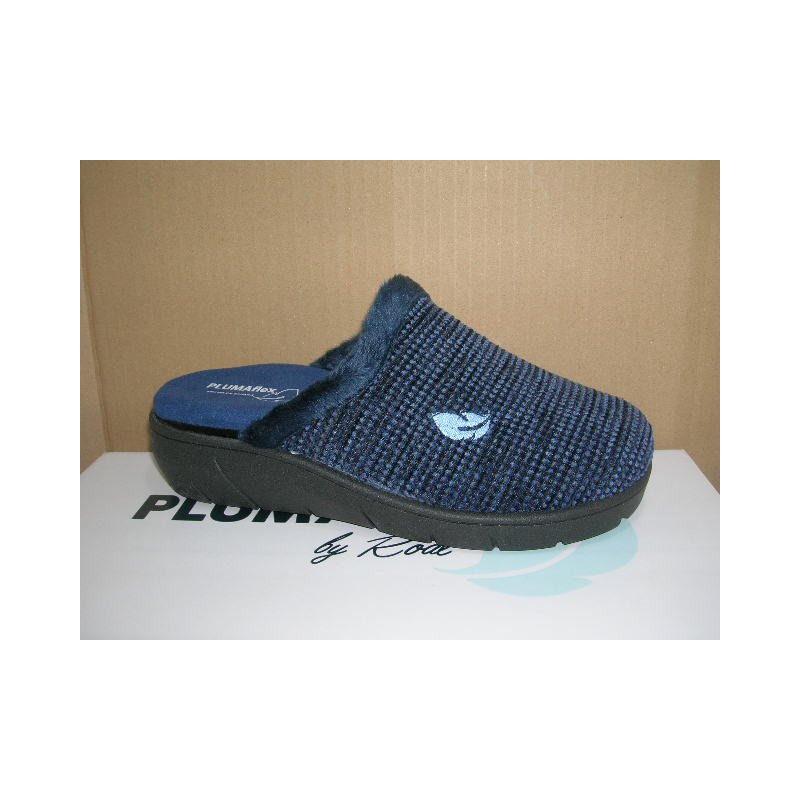 Chinela cuña mujer Pluma Flex filo pelo