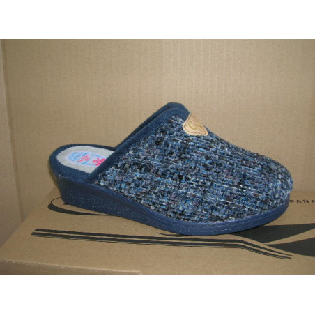 Zueco mujer paño Cinilla raja CN