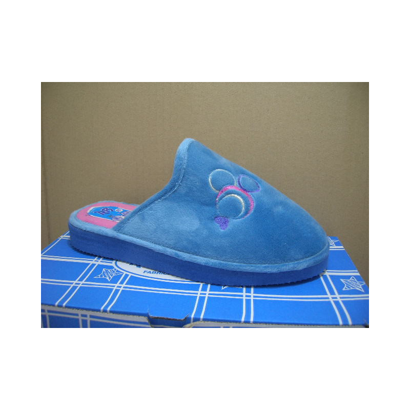 Chinela plana liso Circulos lado