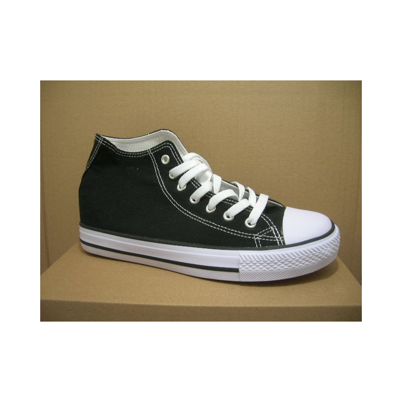 Bota basquet lona puntera de goma