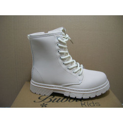 Bota militar cordon cremallera niña