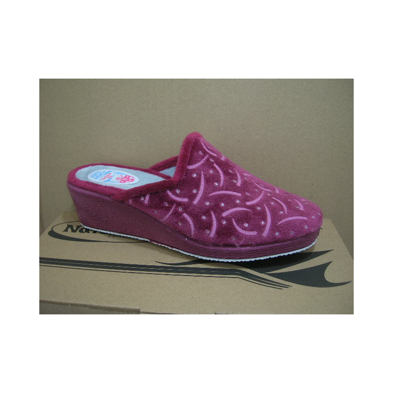 Zueco Cuña alta estampdo rayas puntos pl