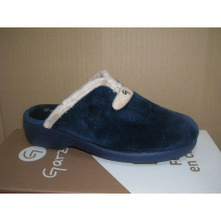 Zueco ztilla Garzon plana raja filo beig