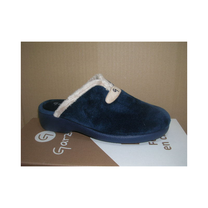 Zueco ztilla Garzon plana raja filo beig