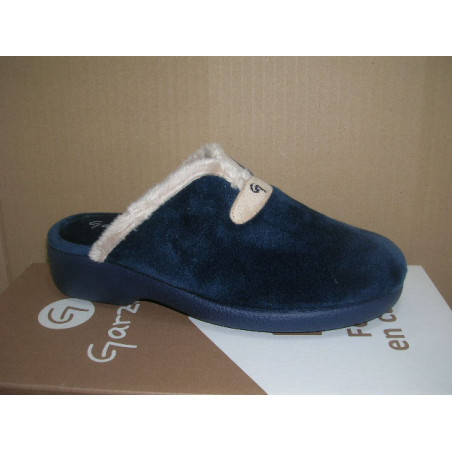 Zueco ztilla Garzon plana raja filo beig