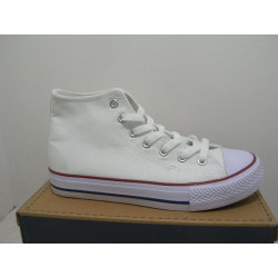 Bota basquet lona puntera de goma