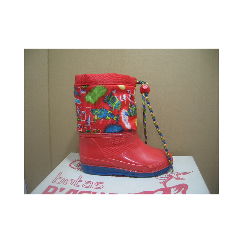 Bota agua niño caña nilon cordon fruta