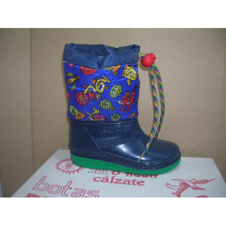 Bota agua niño cuella nilon cordon fruta