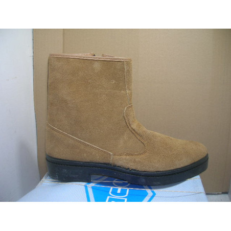 Bota trab serraje media caña crema PODER