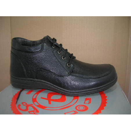 Bota piel blucher cosido costuras