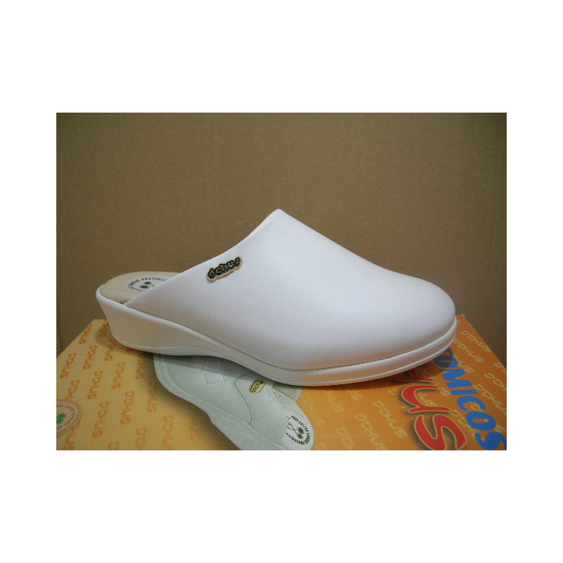 Zueco anatomico piel pala lisa cuña