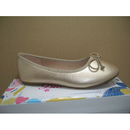 Manoletina plana moña cordon