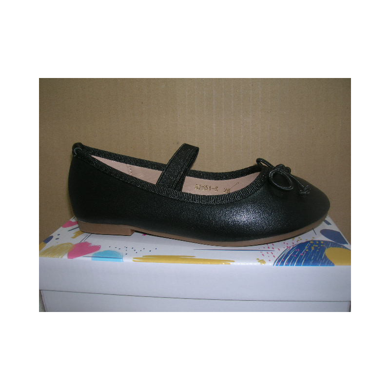 Manoletina plana moña cordon