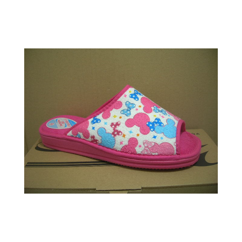 Chancla mujer micro estp. caras y lazos