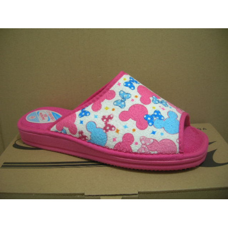 Chancla mujer micro estp. caras y lazos