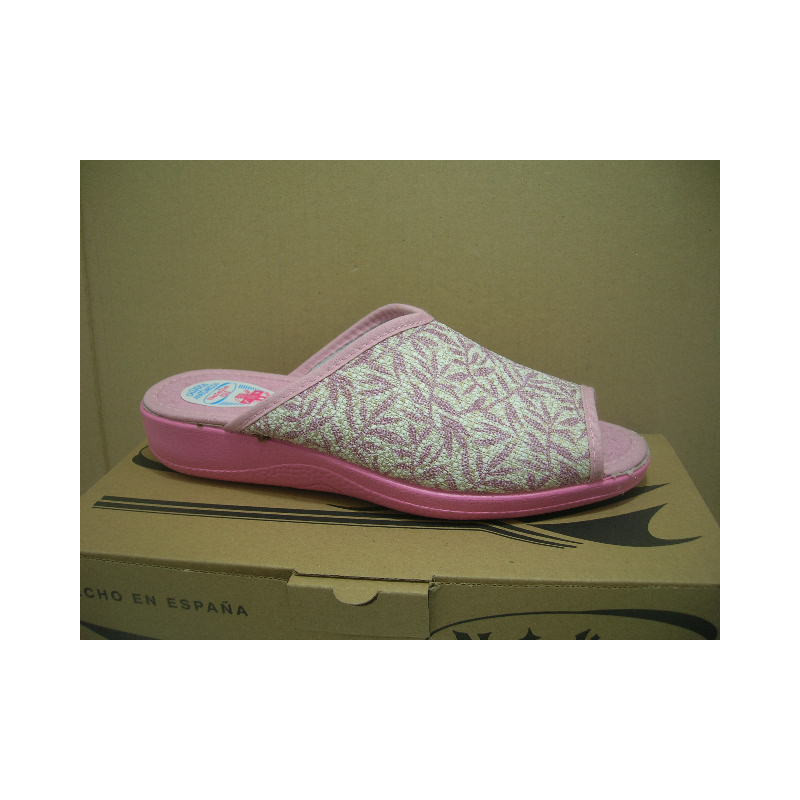 Chancla cuna  pala estampada hojas