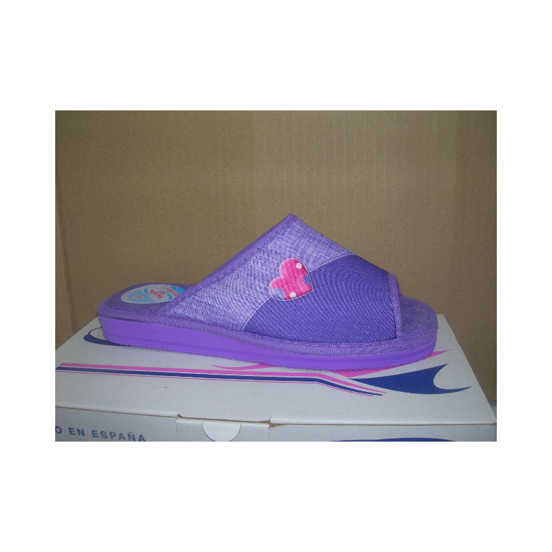 Chancla mujer micro media pala 1 corazon