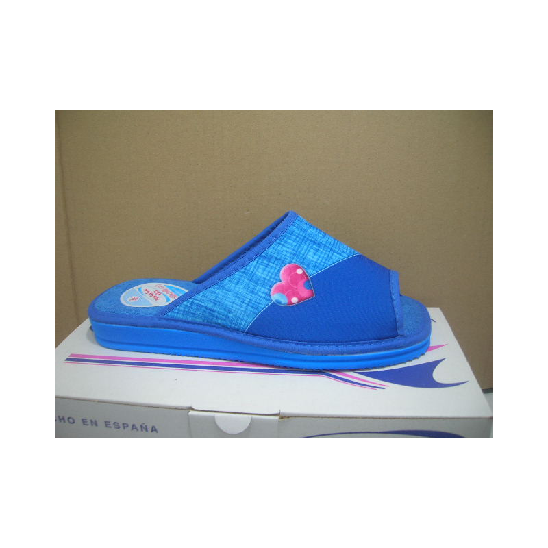 Chancla mujer micro media pala 1 corazon