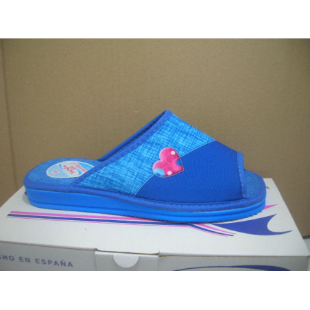 Chancla mujer micro media pala 1 corazon