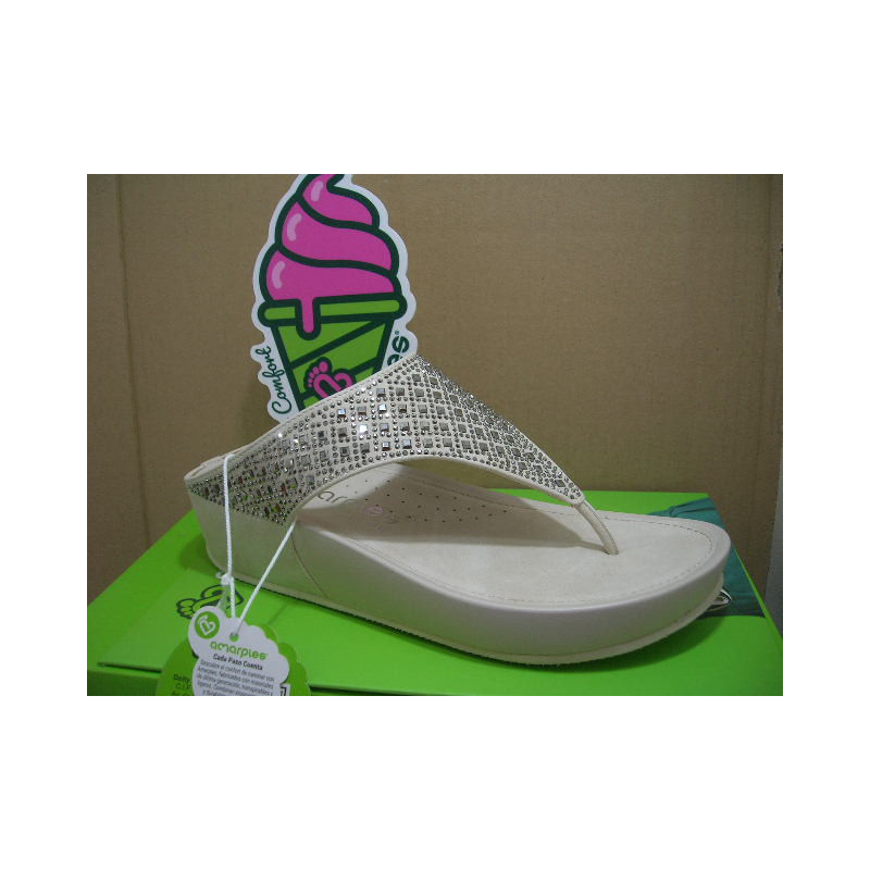 Chancla dedo plataforma pedreria