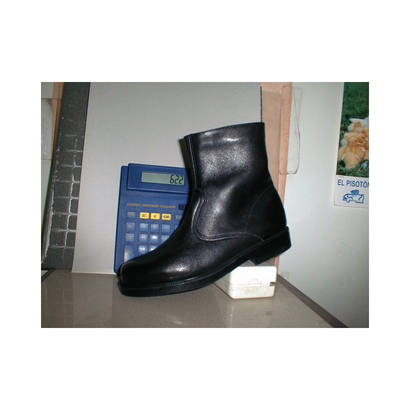 Bota cab piel Cordon liso Piso goma