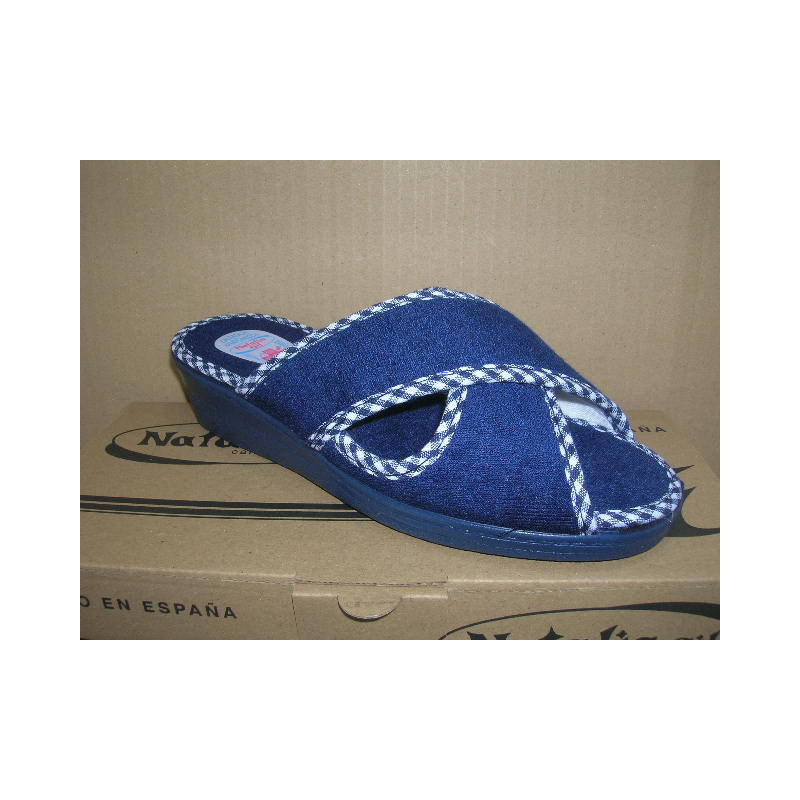 Chancla mujer Rizo tiras cruzadas ribete