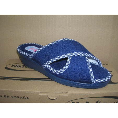 Chancla mujer Rizo tiras cruzadas ribete