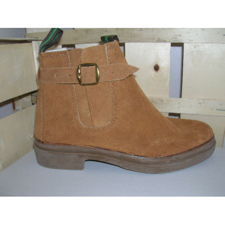 Bota serraje elastico con hebilla