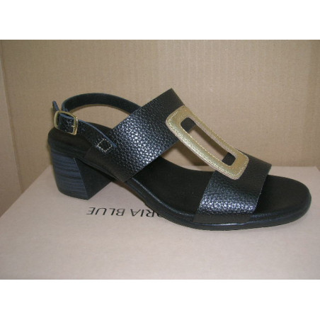 Sand mujer tacon 2 tias ancha unias "O"