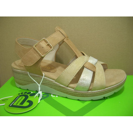 Sand confort hebilla tres tiras cuña