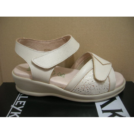 Sand piel sra mayor pala estampada velcr