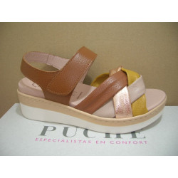 Sand cuña corrida 4 tira pala colores