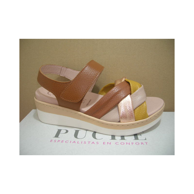 Sand cuña corrida 4 tira pala colores