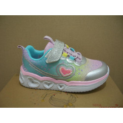 Dept luces niña corazon tecnicolor